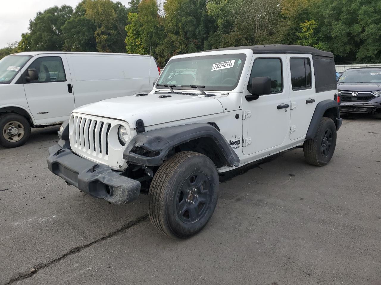 2022 JEEP WRANGLER UNLIMITED SPORT VIN:1C4HJXDN2NW253579