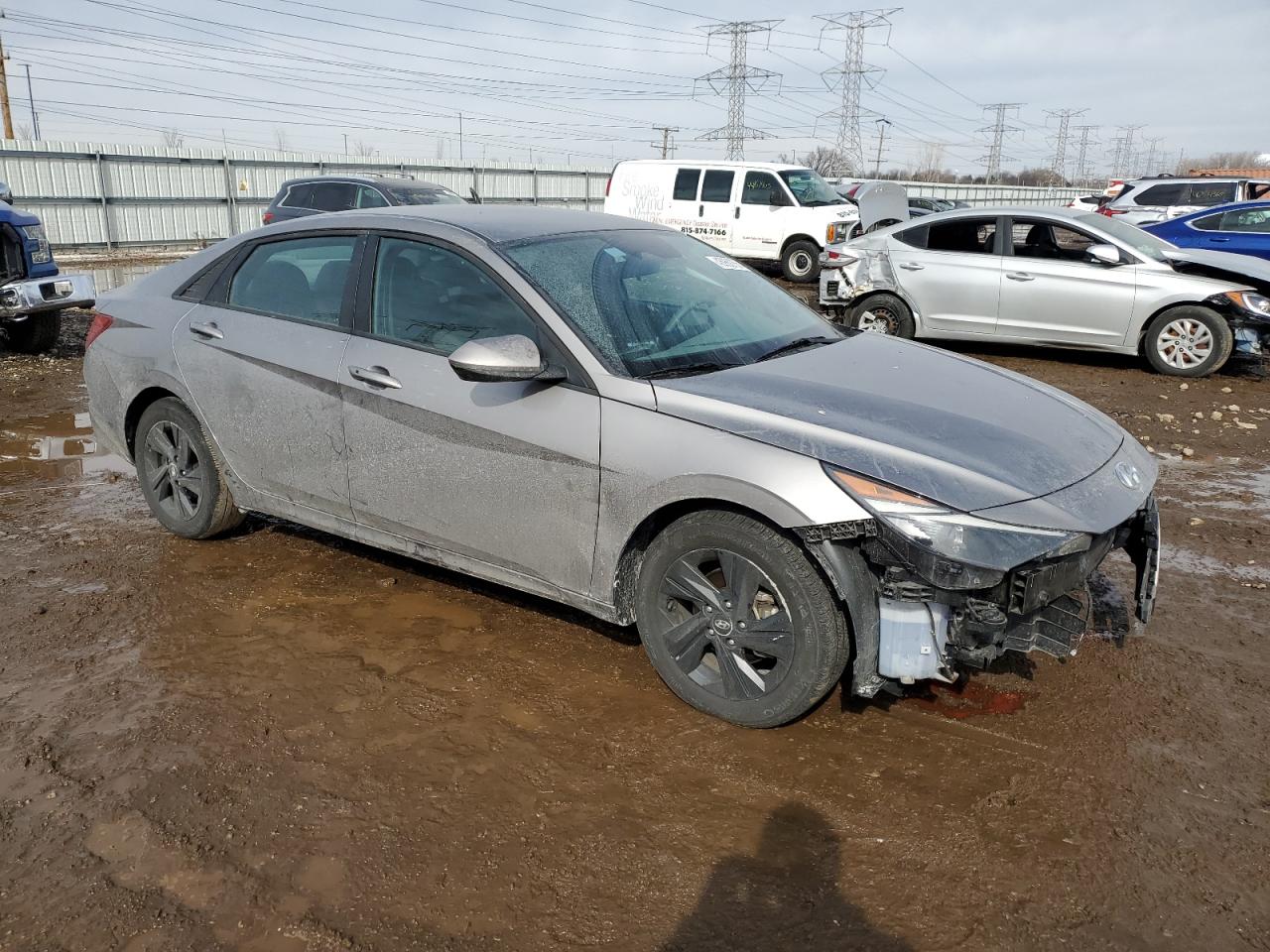 2023 HYUNDAI ELANTRA BLUE VIN:KMHLM4AJ7PU041417