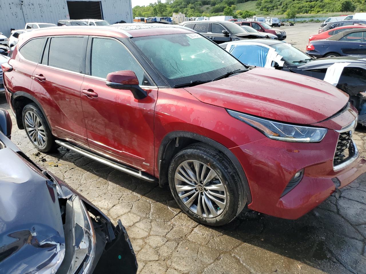 2022 TOYOTA HIGHLANDER HYBRID PLATINUM VIN:5TDEBRCH8NS077712