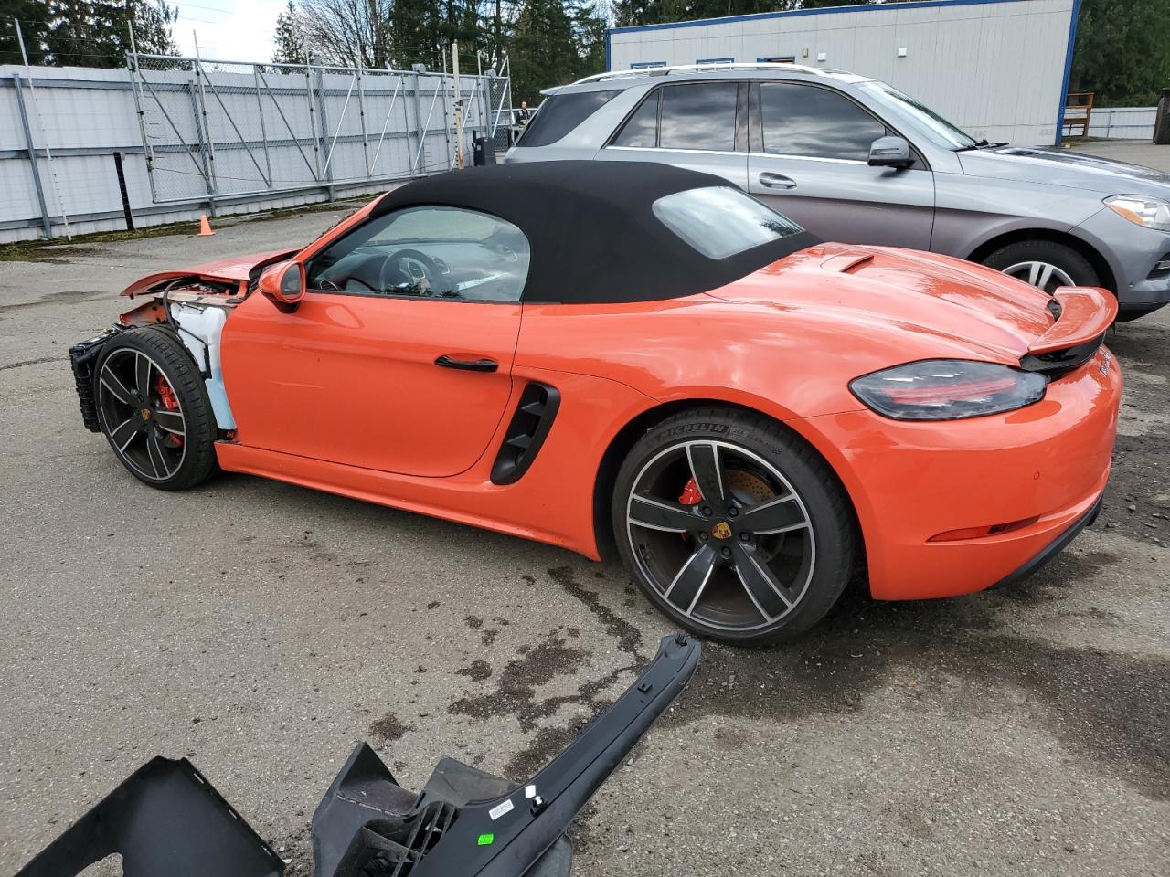 2022 PORSCHE BOXSTER S VIN:WP0CB2A85NS221192