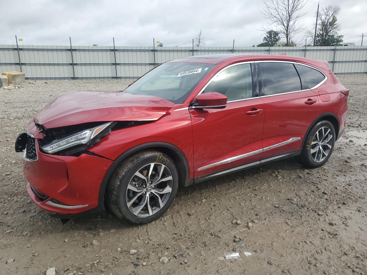 2022 ACURA MDX TECHNOLOGY VIN:5J8YE1H44NL012211