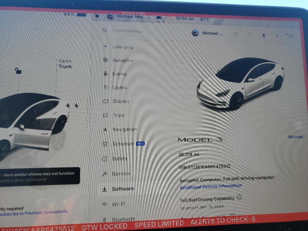 2023 TESLA MODEL 3  VIN:5YJ3E1EA8PF475512