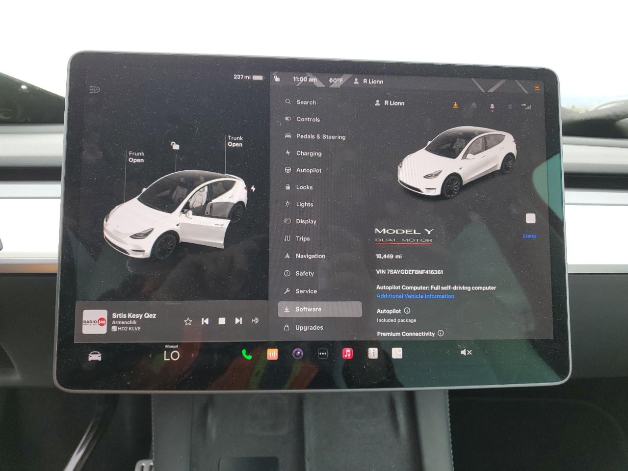 2022 TESLA MODEL Y  VIN:7SAYGDEF8NF416361