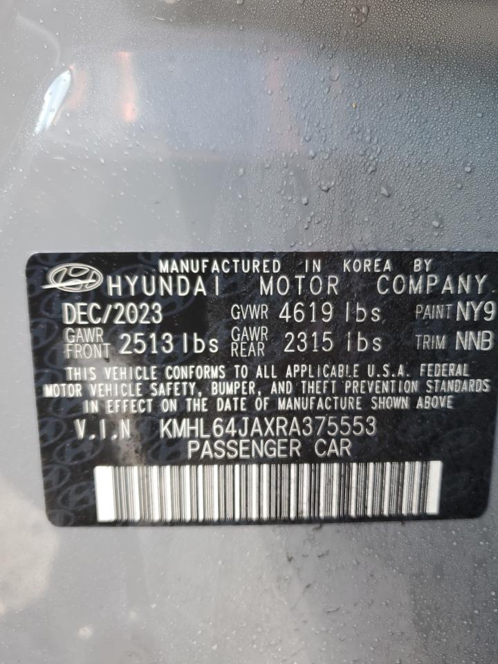 2024 HYUNDAI SONATA SEL VIN:KMHL64JAXRA375553