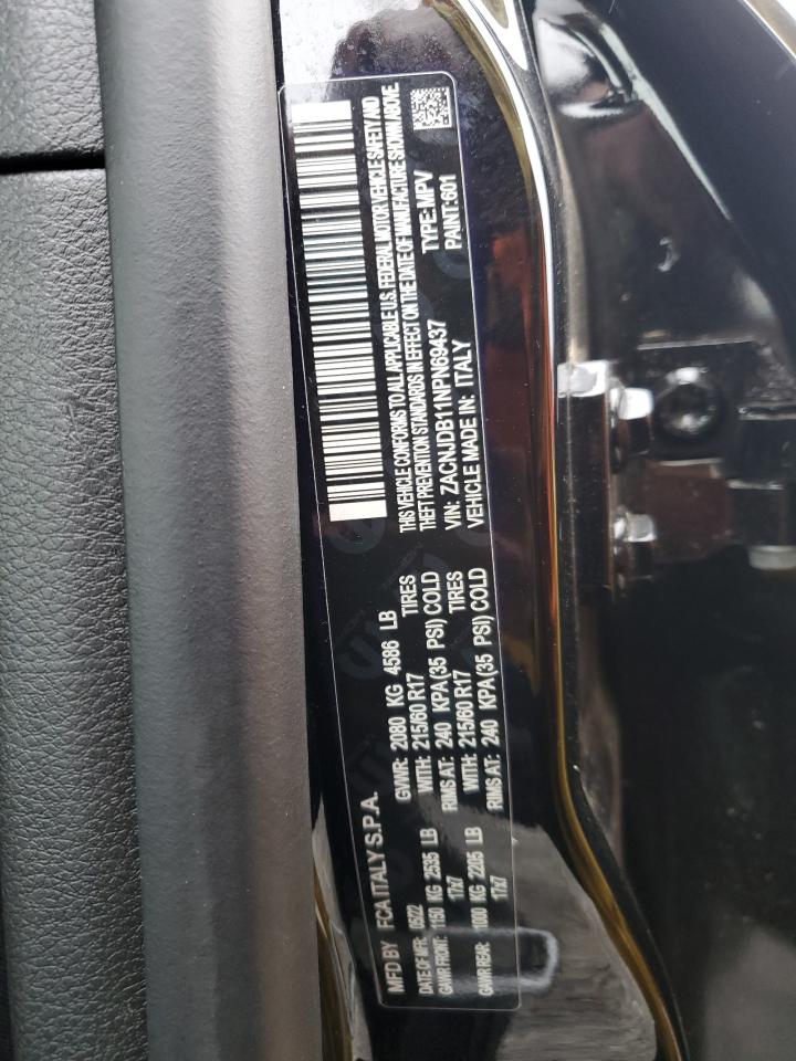 2022 JEEP RENEGADE LATITUDE VIN:ZACNJDB11NPN69437