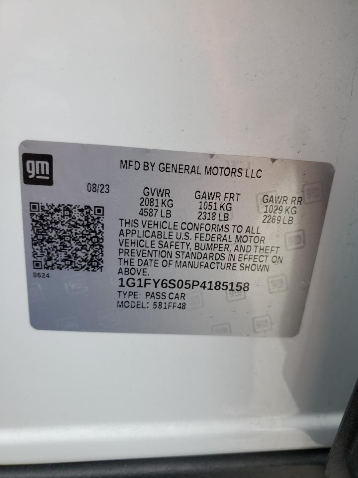 2023 CHEVROLET BOLT EUV LT VIN:1G1FY6S05P4185158