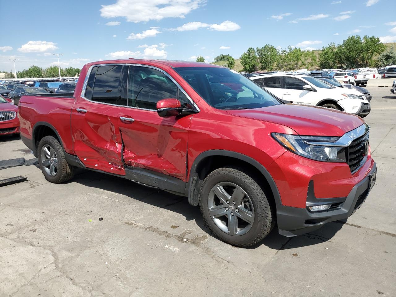 2023 HONDA RIDGELINE RTL-E VIN:5FPYK3F71PB059385