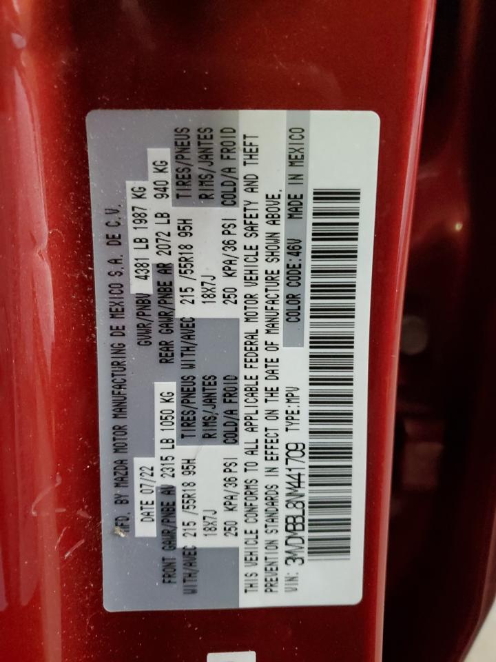2022 MAZDA CX-30 SELECT VIN:3MVDMBBL8NM441709