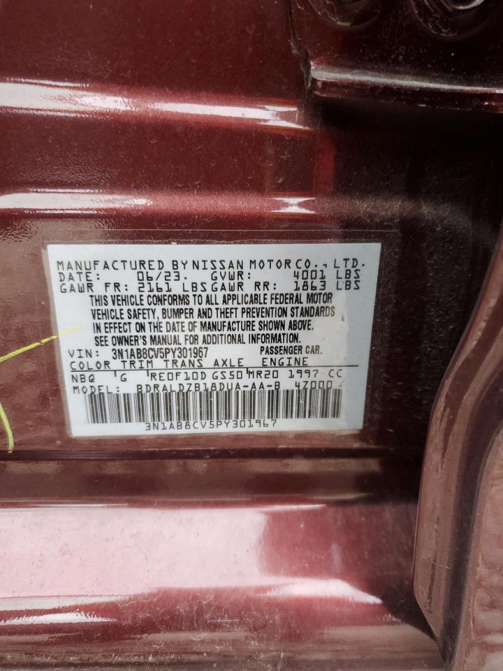 2023 NISSAN SENTRA SV VIN:3N1AB8CV5PY301967