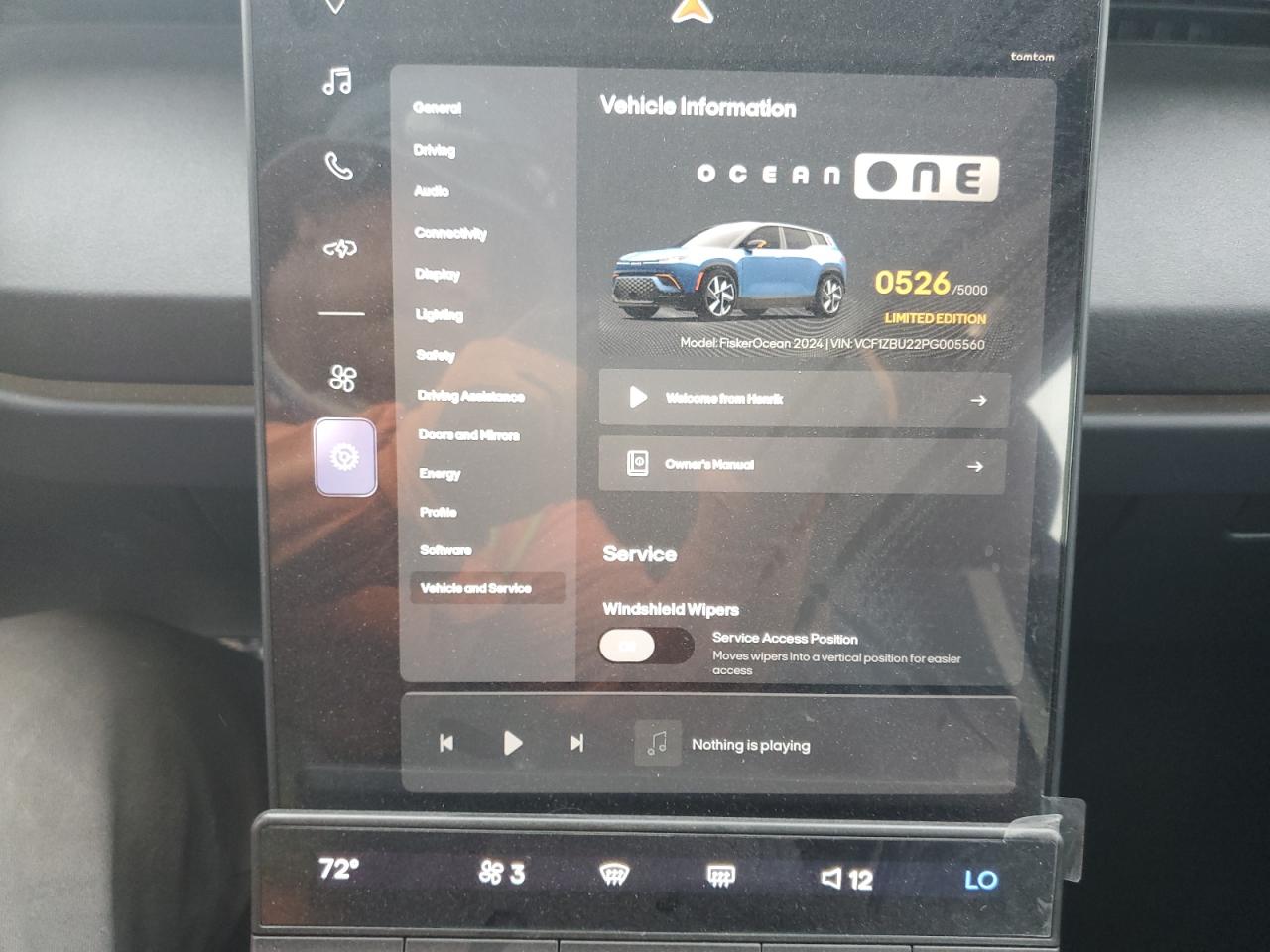 2023 FISKER INC. OCEAN OCEAN ONE VIN:VCF1ZBU22PG005560