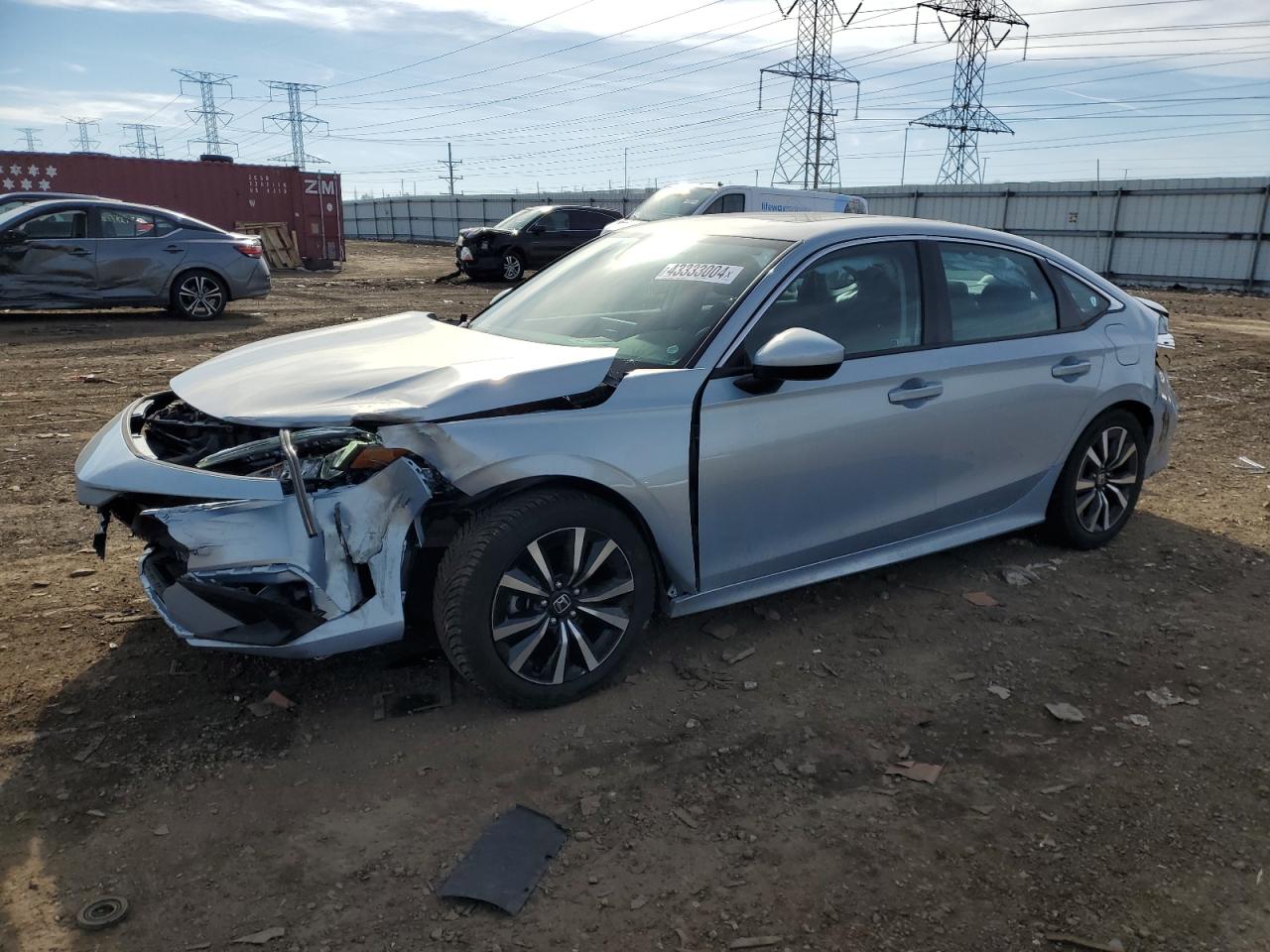 2022 HONDA CIVIC EX VIN:2HGFE1F78NH307412