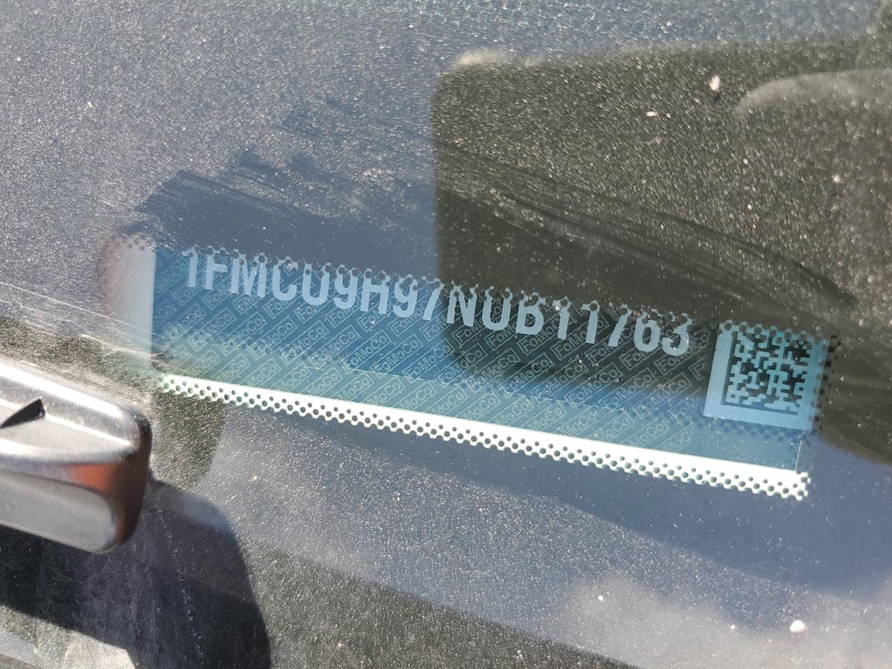 2022 FORD ESCAPE SEL VIN:1FMCU9H97NUB11763