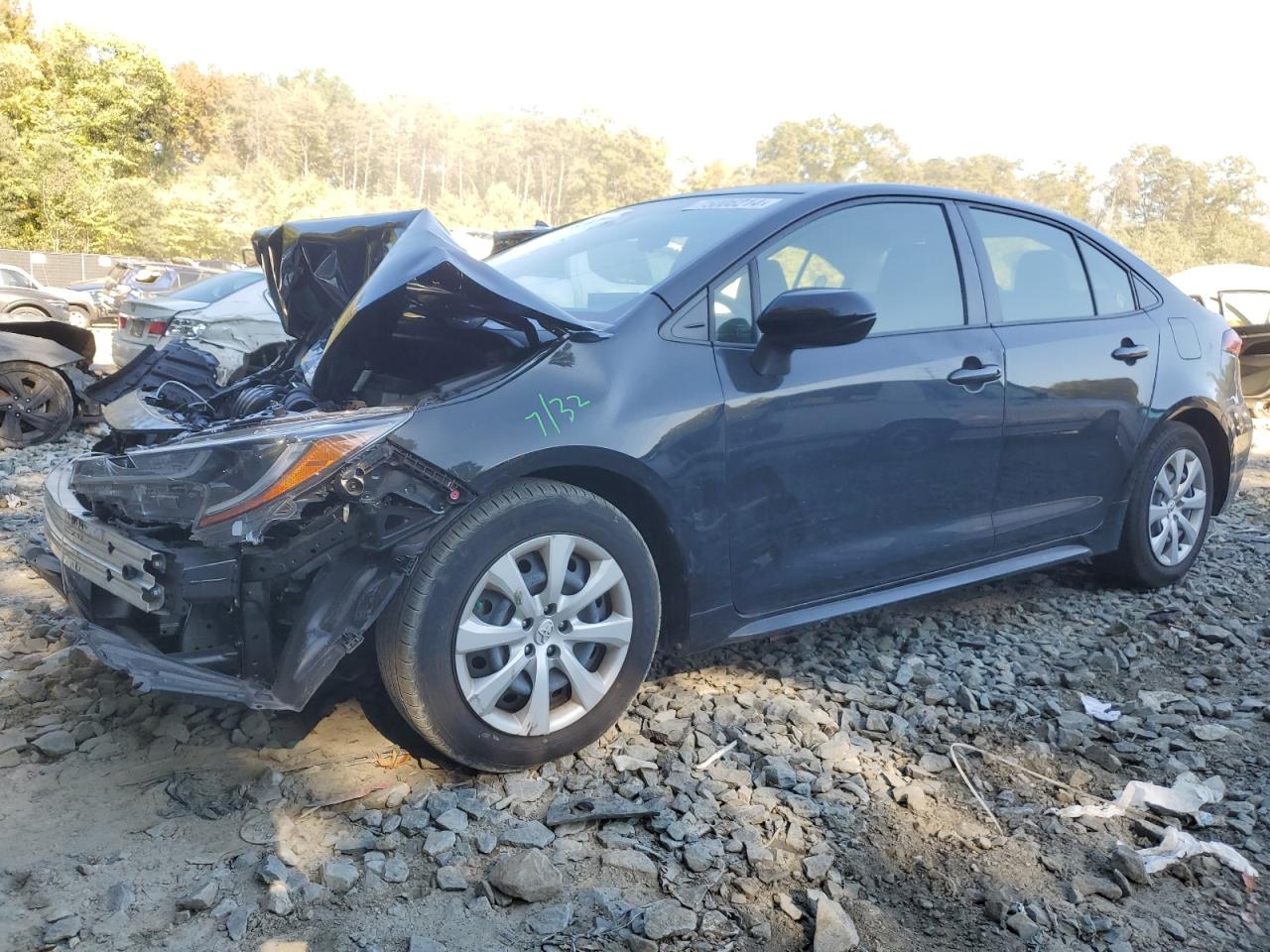 2022 TOYOTA COROLLA LE VIN:JTDEPMAEXNJ209833