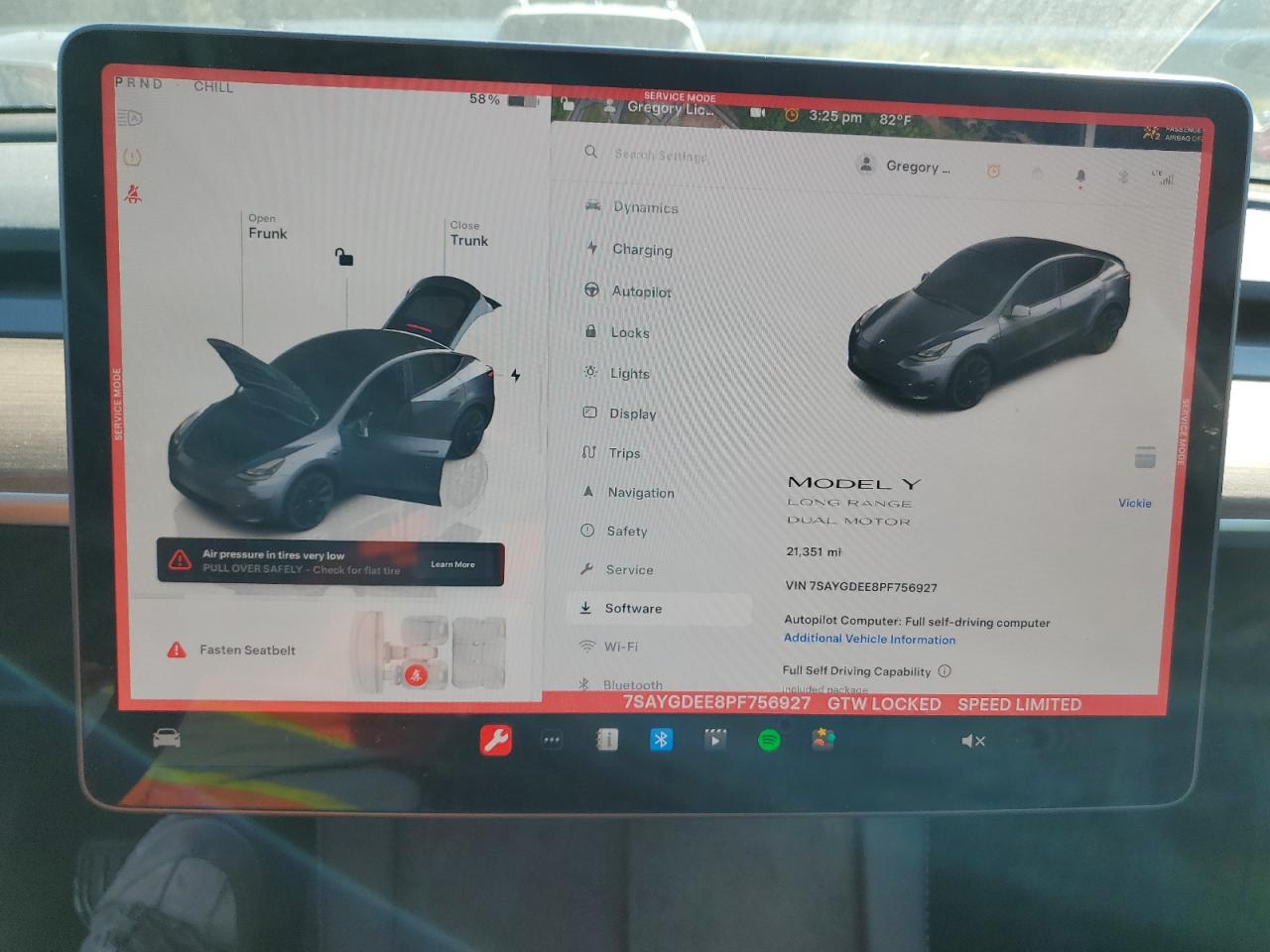 2023 TESLA MODEL Y  VIN:7SAYGDEE8PF756927