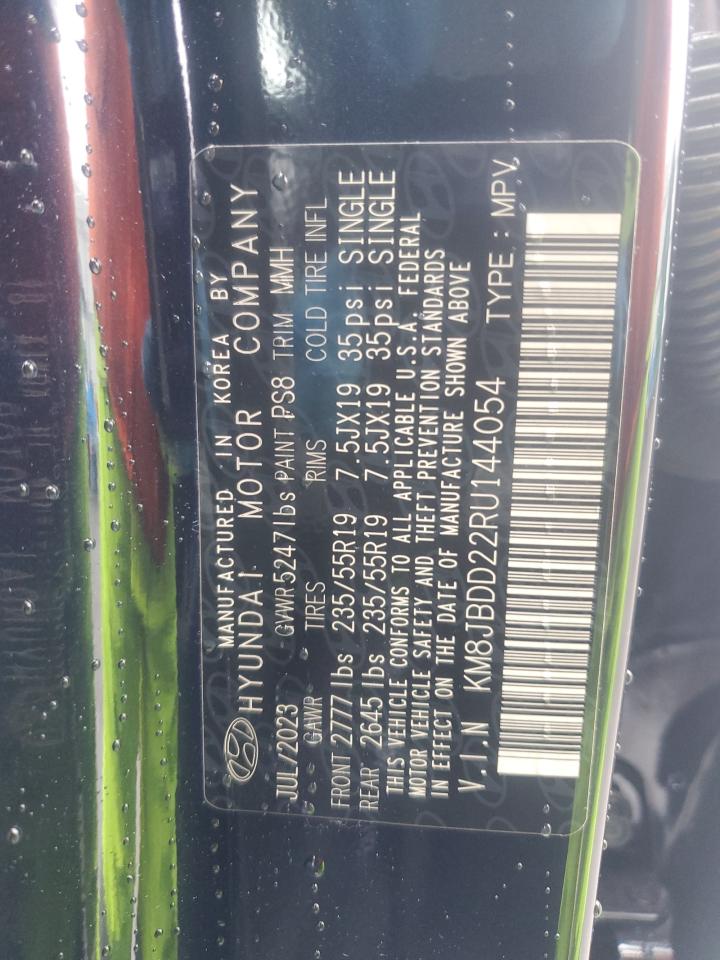 2024 HYUNDAI TUCSON SEL VIN:KM8JBDD22RU144054