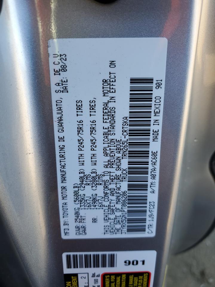 2023 TOYOTA TACOMA ACCESS CAB VIN:3TYRX5GN1PT086206