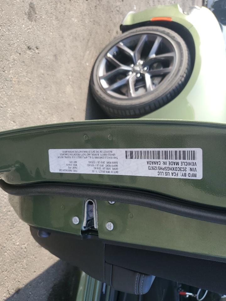 2023 DODGE CHARGER GT VIN:2C3CDXHG5PH512973