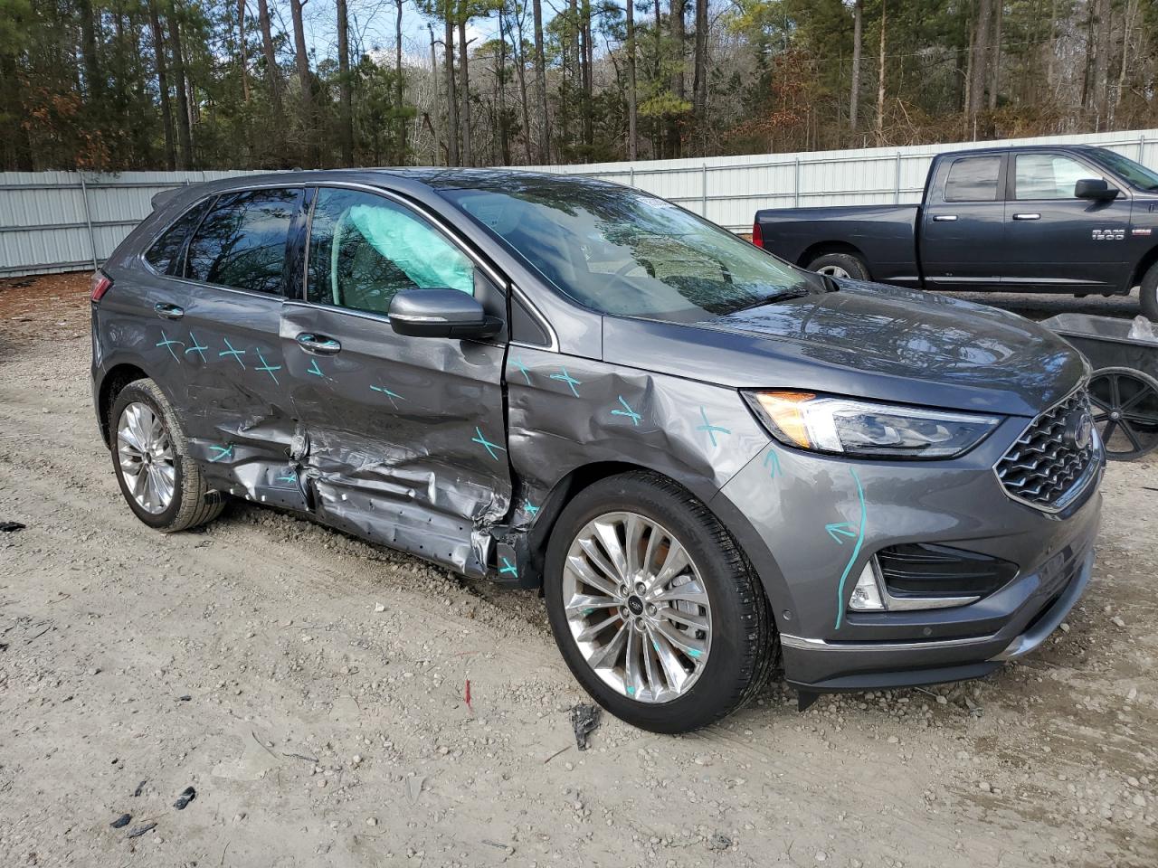 2022 FORD EDGE TITANIUM VIN:2FMPK4K92NBA78924