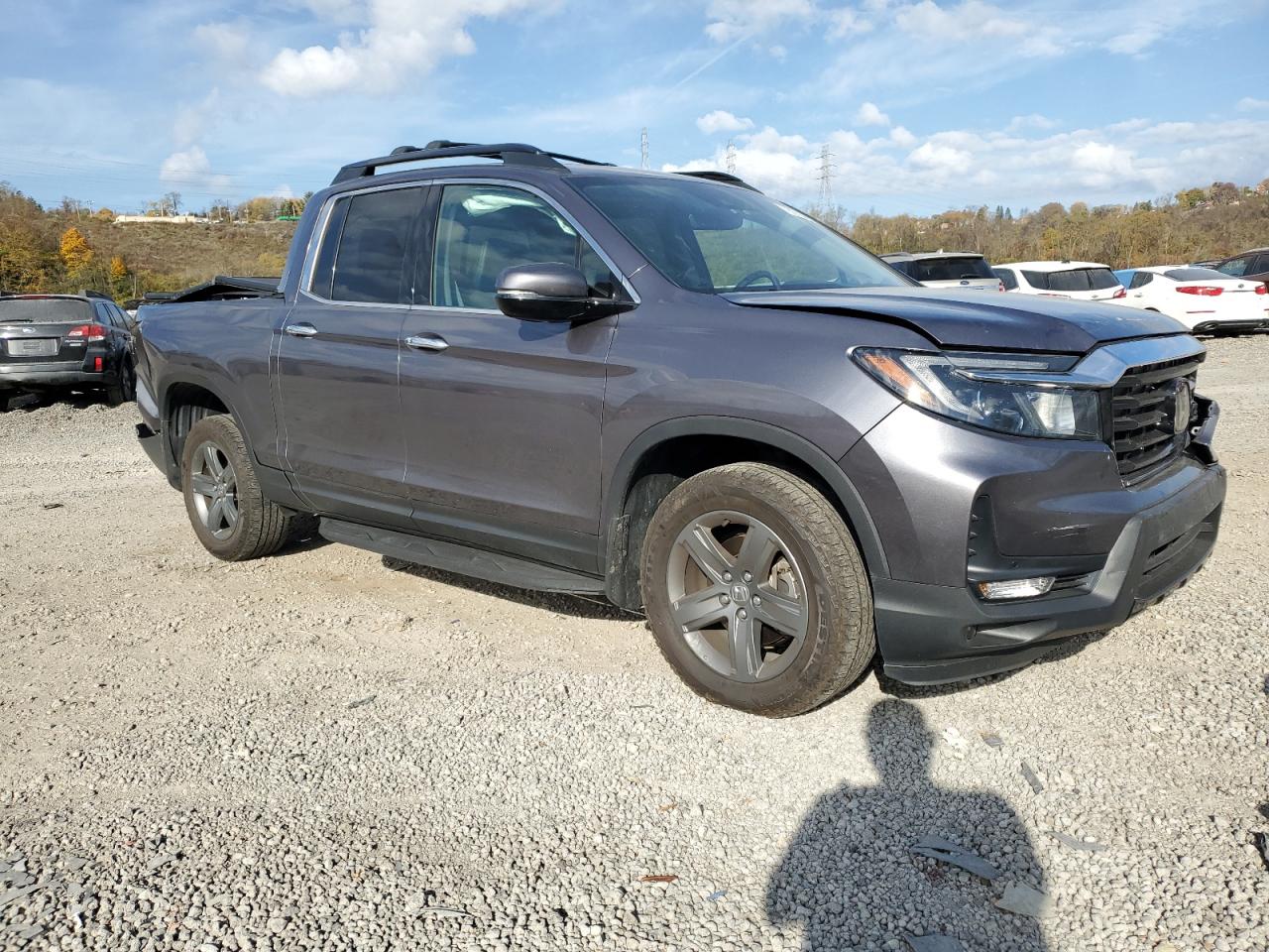 2022 HONDA RIDGELINE RTL VIN:5FPYK3F77NB004386
