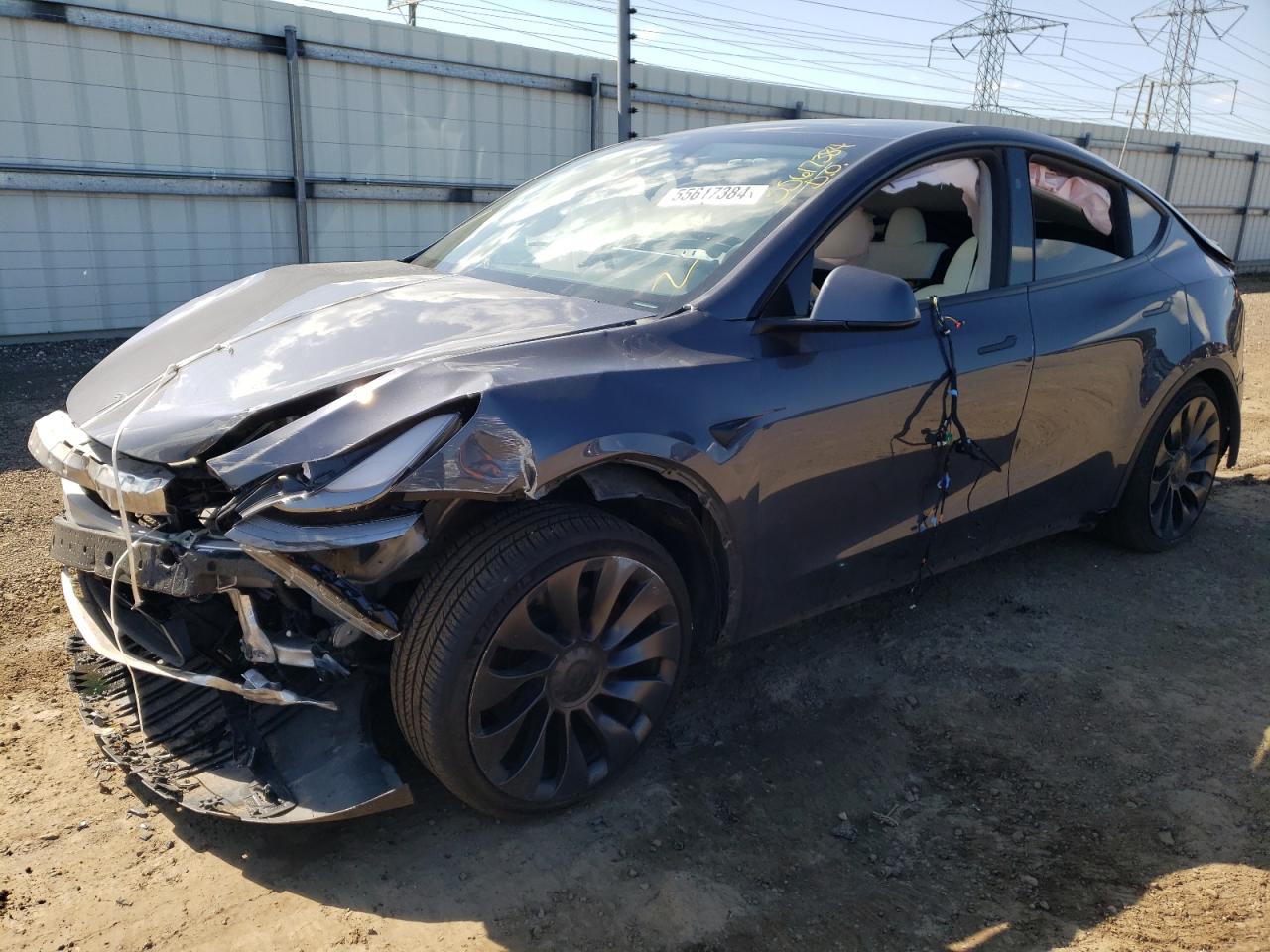 2023 TESLA MODEL Y  VIN:WP0AA2A8XNS255297