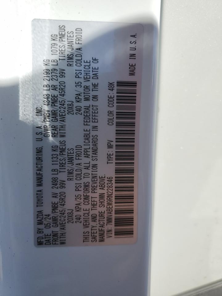 2024 MAZDA CX-50 PREMIUM PLUS VIN:7MMVABEM9RN228346