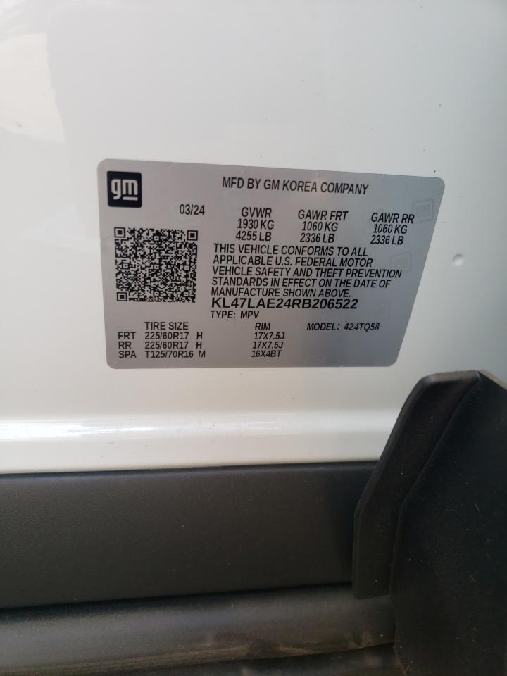 2024 BUICK ENVISTA PREFERRED VIN:KL47LAE24RB206522