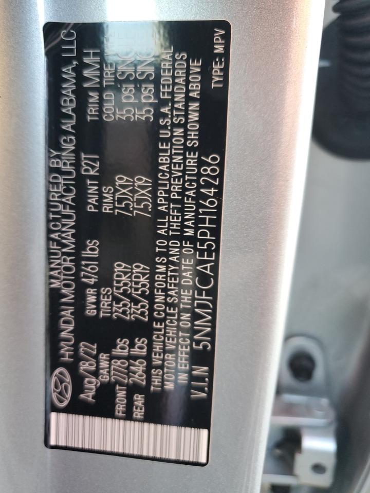 2023 HYUNDAI TUCSON SEL VIN:5NMJFCAE5PH164286