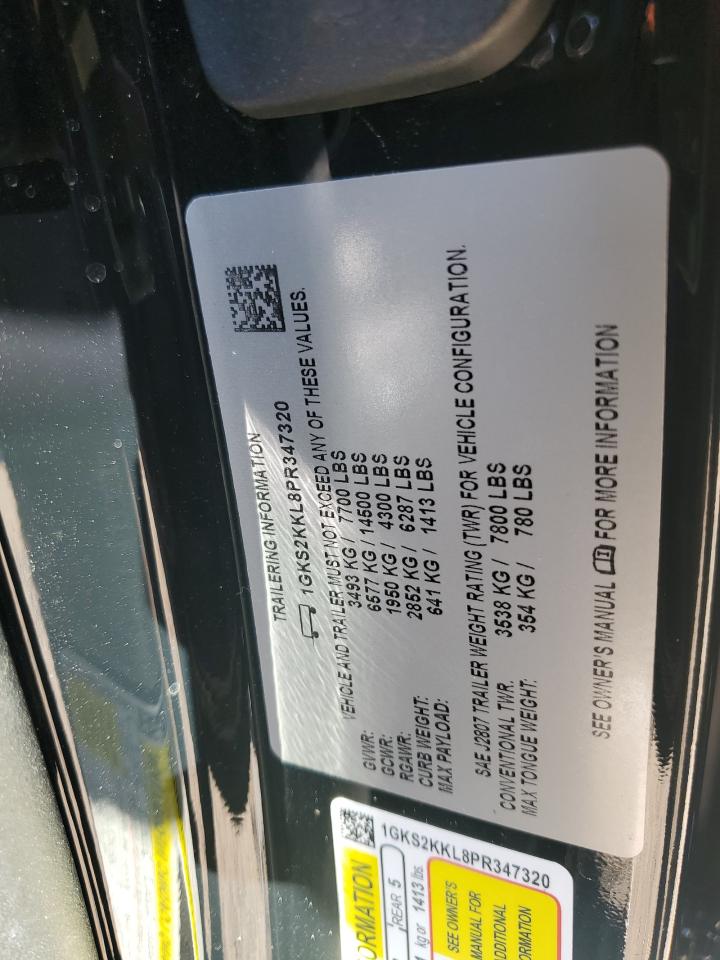 2023 GMC YUKON XL DENALI ULTIMATE VIN:1GKS2KKL8PR347320