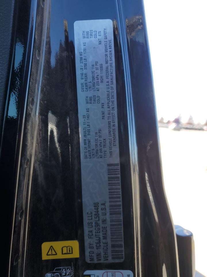 2023 JEEP GLADIATOR MOJAVE VIN:1C6JJTEG9PL584486