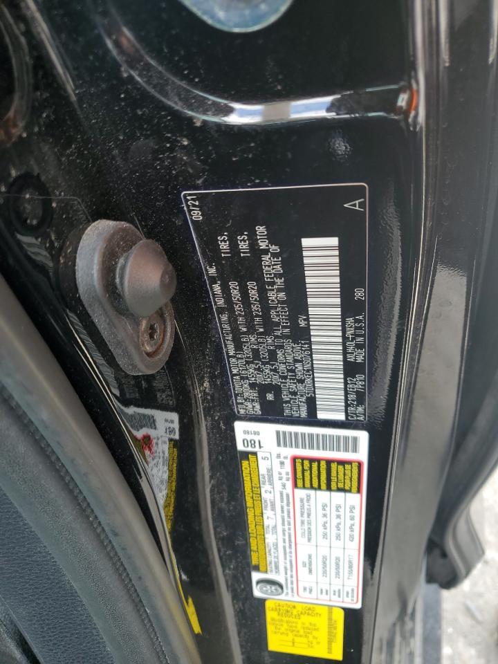 2022 TOYOTA SIENNA XSE VIN:5TDXRKEC1NS076141