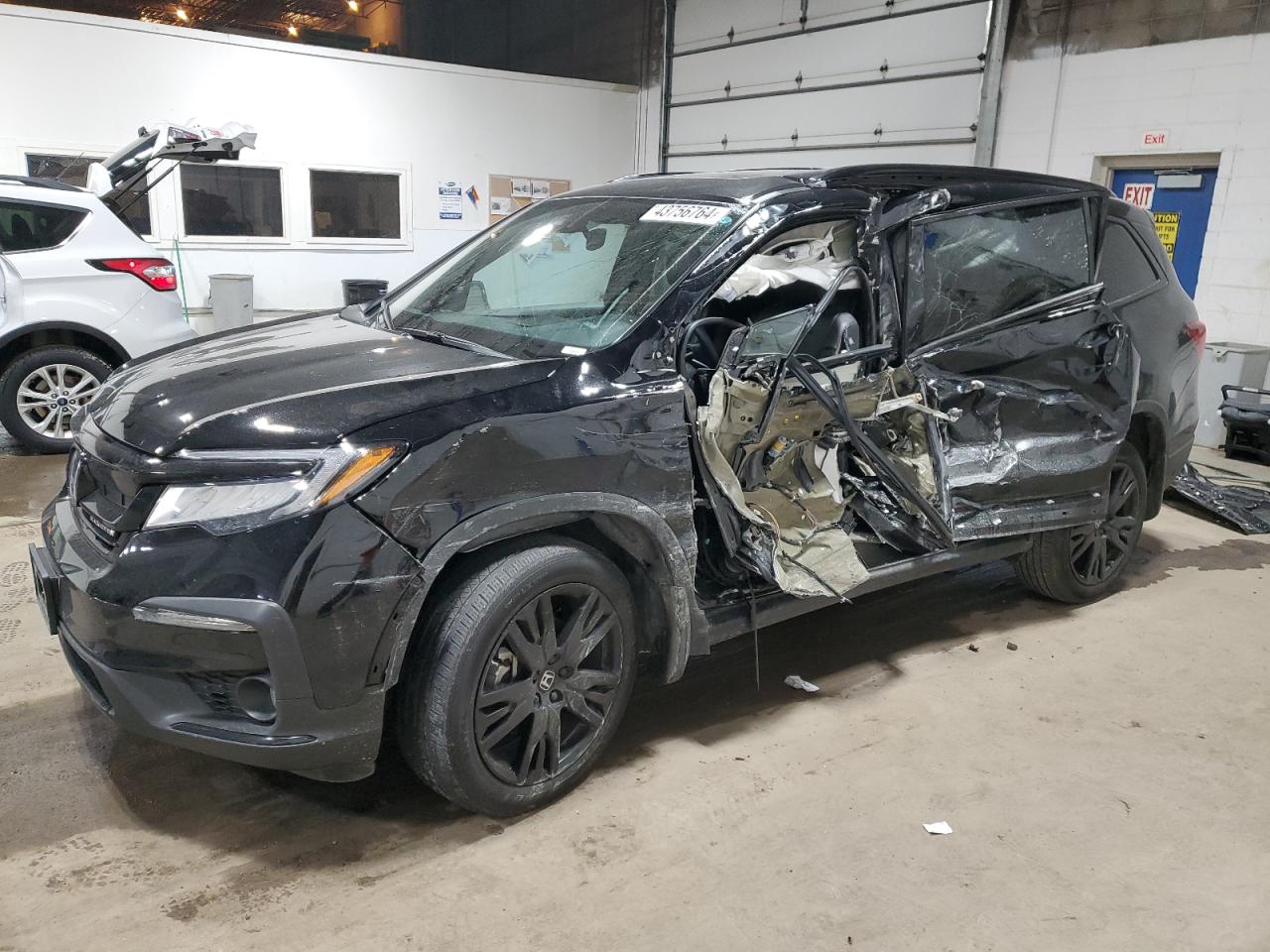 2022 HONDA PILOT BLACK VIN:5FNYF6H71NB041994