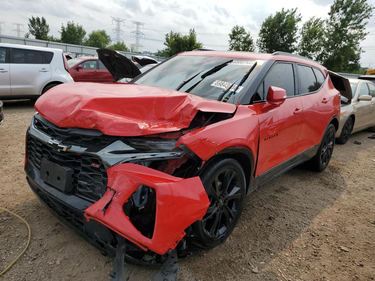 2022 CHEVROLET BLAZER RS VIN:3GNKBKRS7NS130643