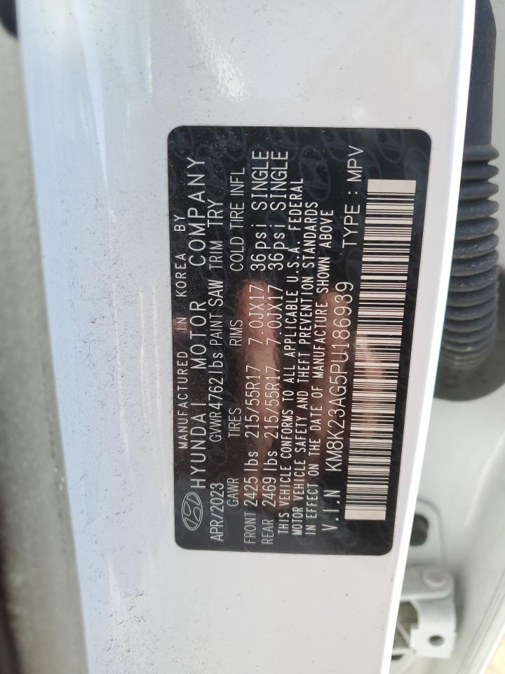 2023 HYUNDAI KONA SE VIN:KM8K23AG5PU186939