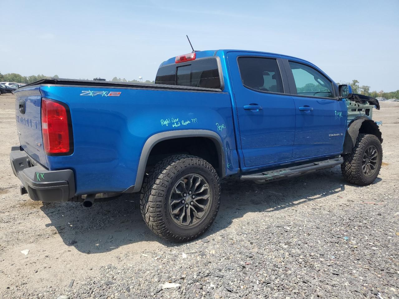 2022 CHEVROLET COLORADO ZR2 VIN:1GCGTEEN8N1213027