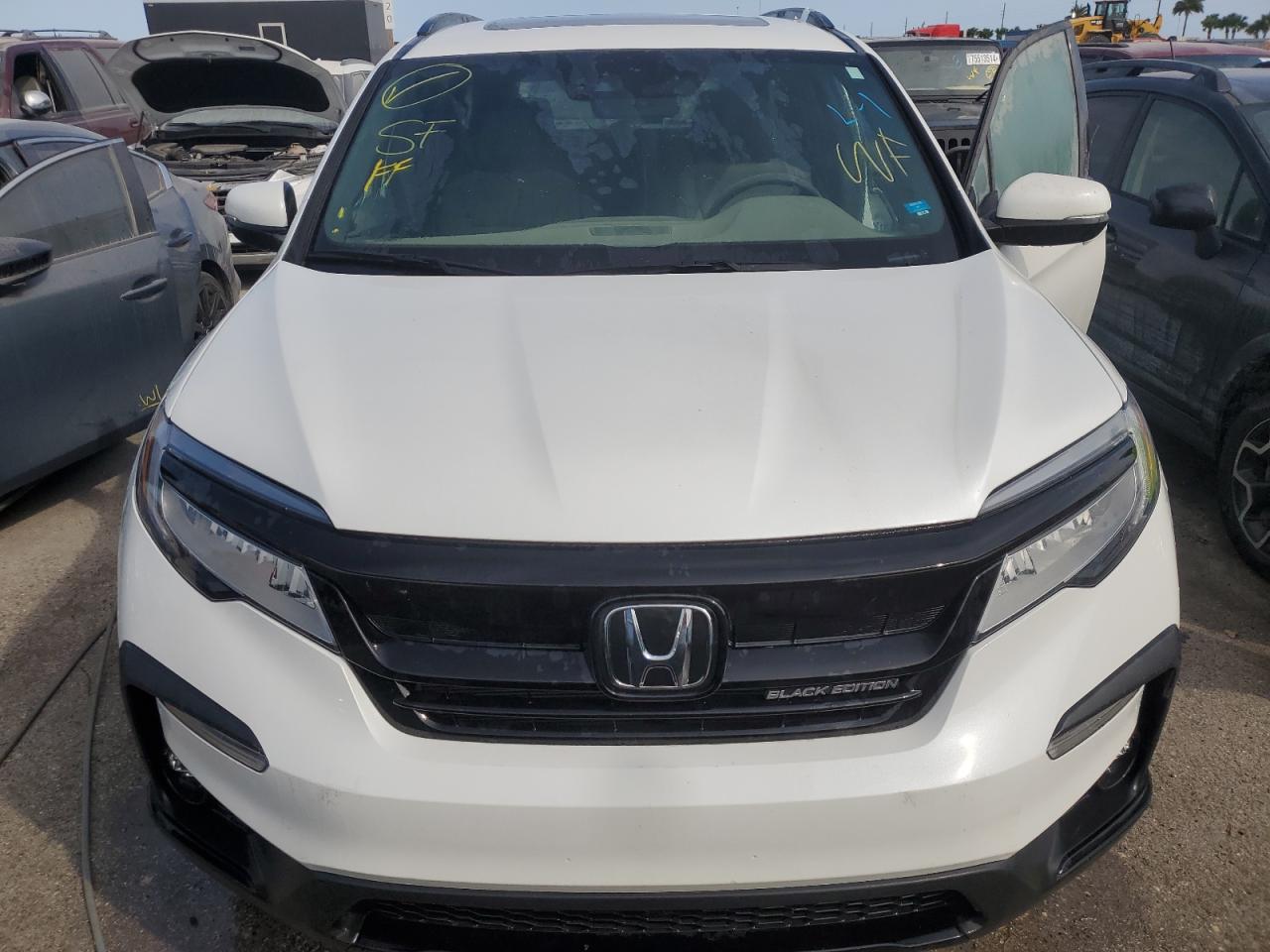 2022 HONDA PILOT BLACK VIN:5FNYF6H79NB031004