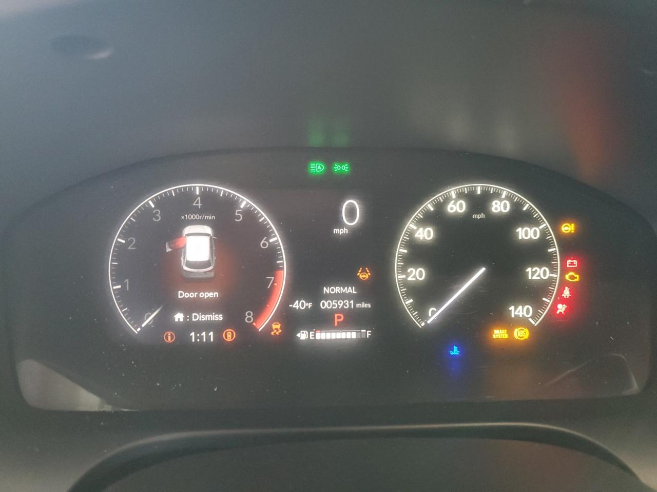 2024 HONDA HR-V EXL VIN:3CZRZ1H79RM738968