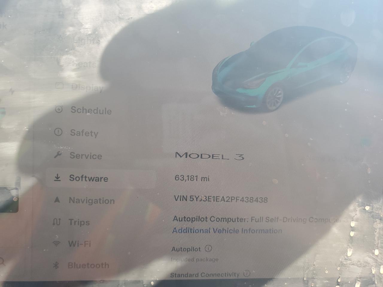 2023 TESLA MODEL 3  VIN:5YJ3E1EA2PF438438
