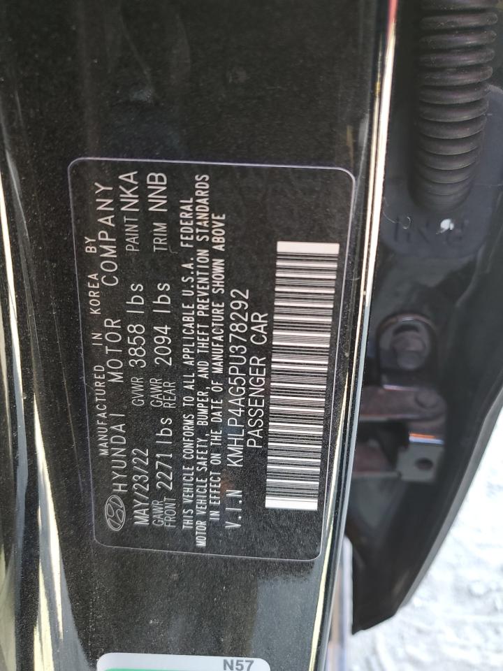 2023 HYUNDAI ELANTRA LIMITED VIN:KMHLP4AG5PU378292