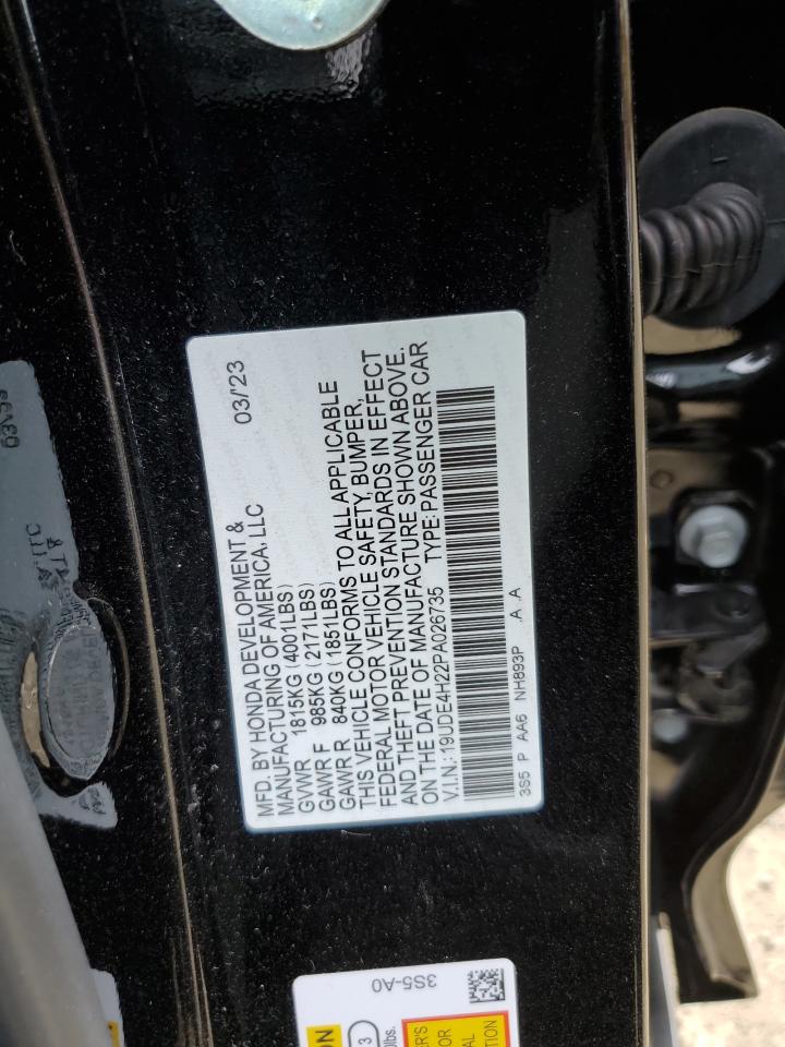 2023 ACURA INTEGRA  VIN:19UDE4H22PA026735