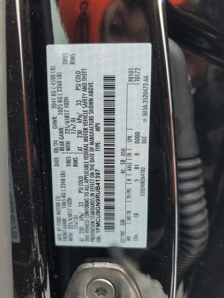 2024 FORD ESCAPE ACTIVE VIN:1FMCU9GN9RUB41397