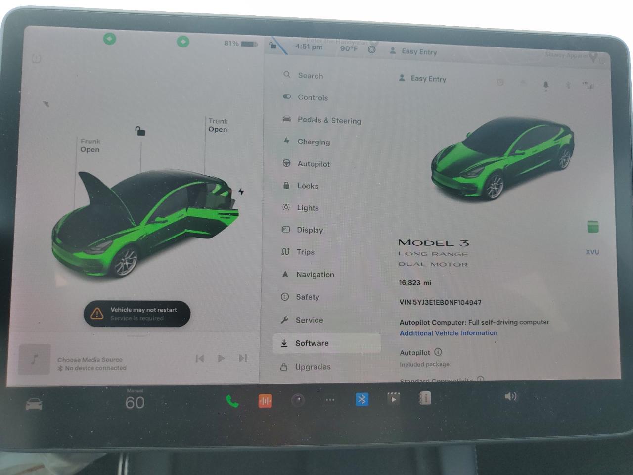 2022 TESLA MODEL 3  VIN:5YJ3E1EB0NF104947