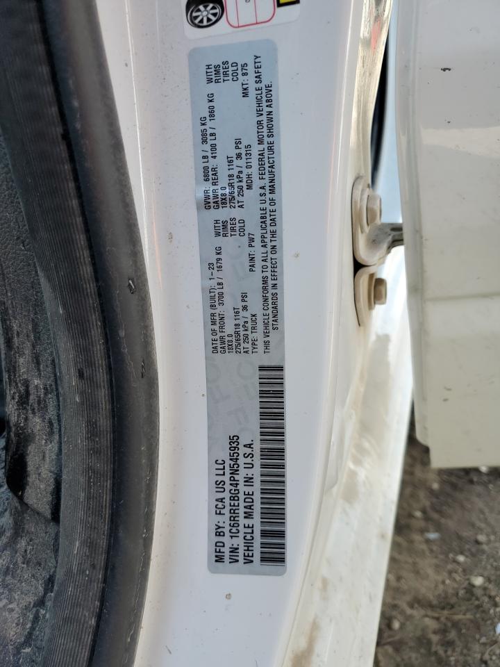 2023 RAM 1500 BIG HORN/LONE STAR VIN:1C6RREBG4PN545935