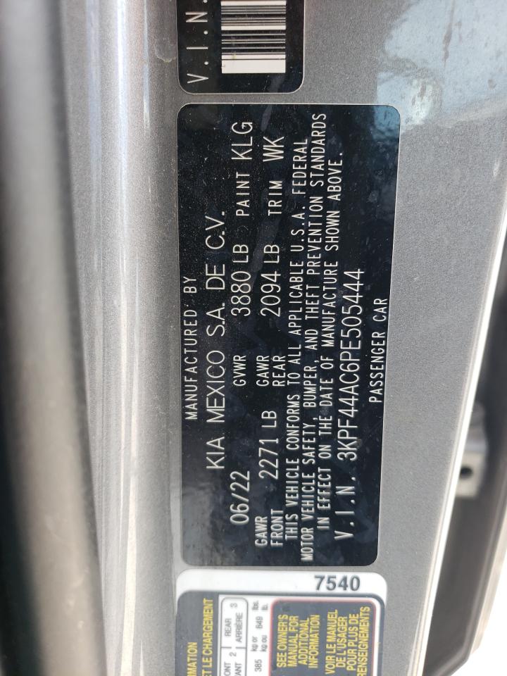 2023 KIA FORTE GT VIN:3KPF44AC6PE505444