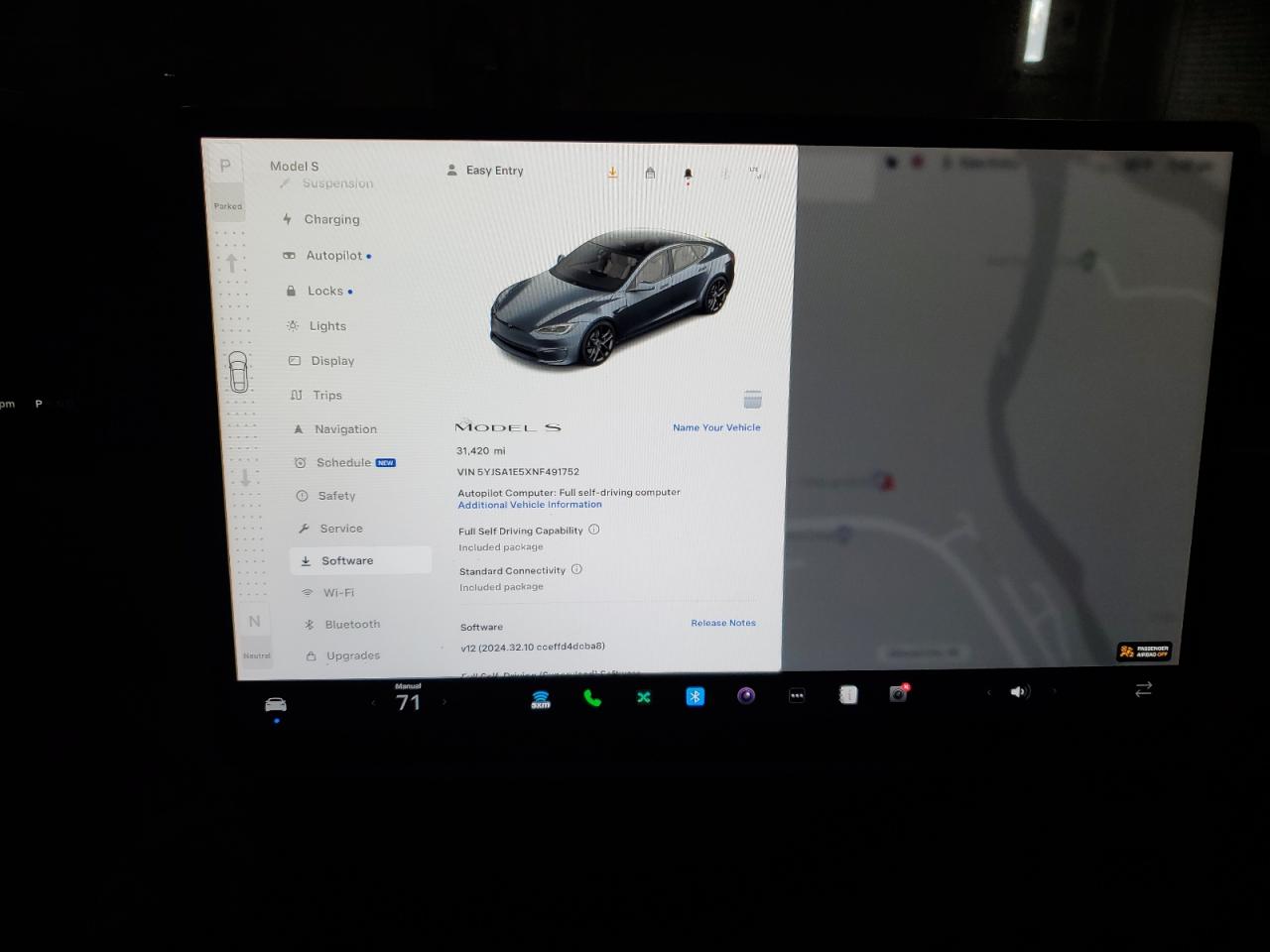 2022 TESLA MODEL S  VIN:5YJSA1E5XNF491752