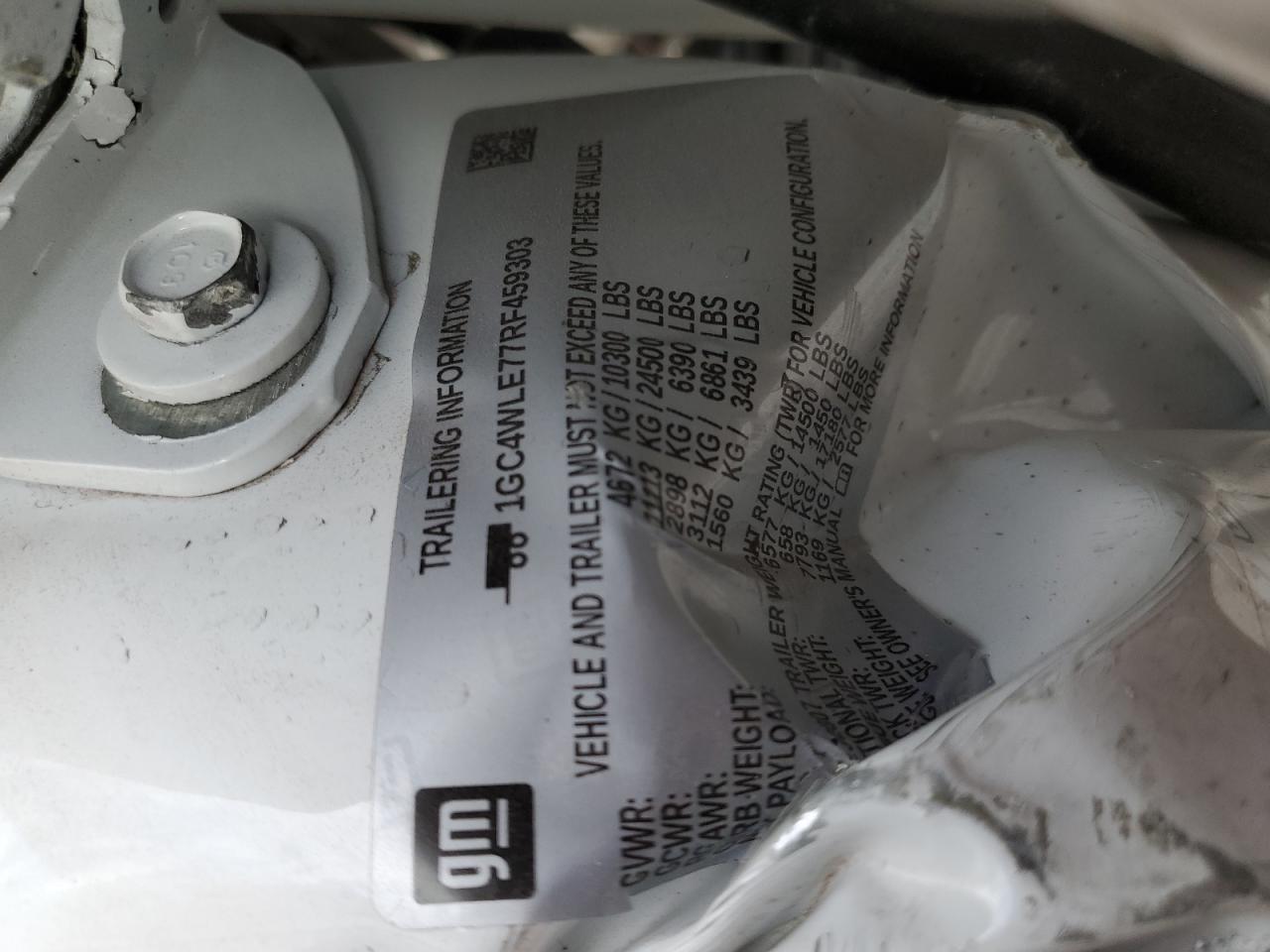 2024 CHEVROLET SILVERADO C2500 HEAVY DUTY VIN:KMHTC6AD7CU041324