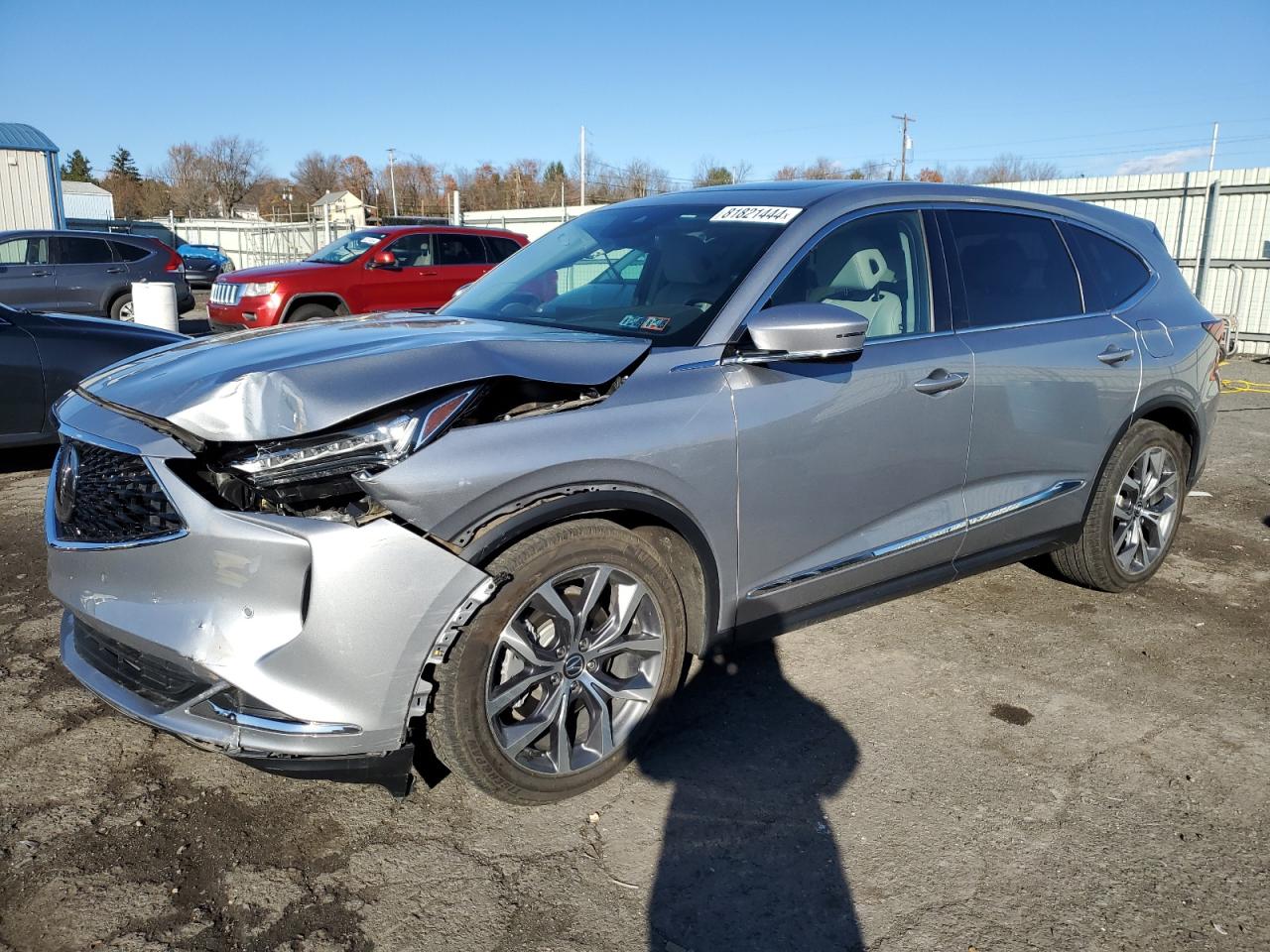 2022 ACURA MDX TECHNOLOGY VIN:5J8YE1H40NL020077