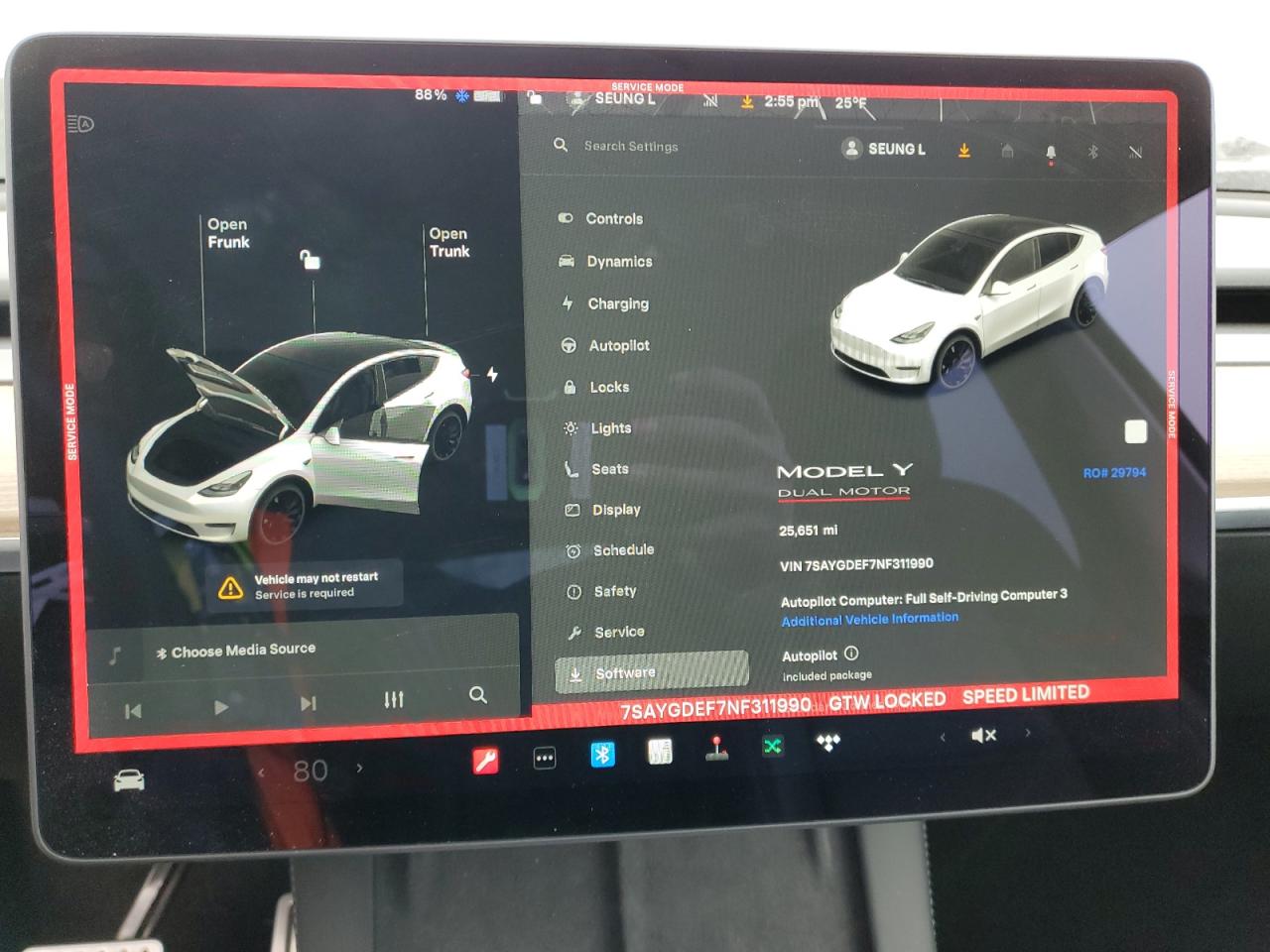 2022 TESLA MODEL Y  VIN:7SAYGDEF7NF311990