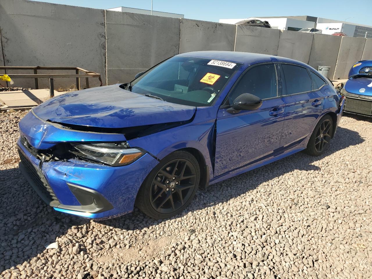 2022 HONDA CIVIC SPORT VIN:2HGFE2F59NH602670