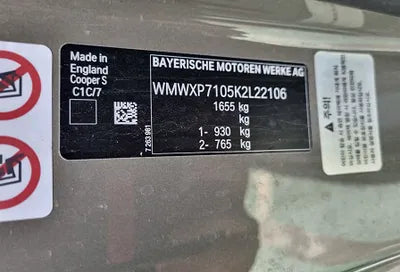 2019 MINI Cooper WMWXP7105K2L22106 VIN:WMWXP7105K2L22106
