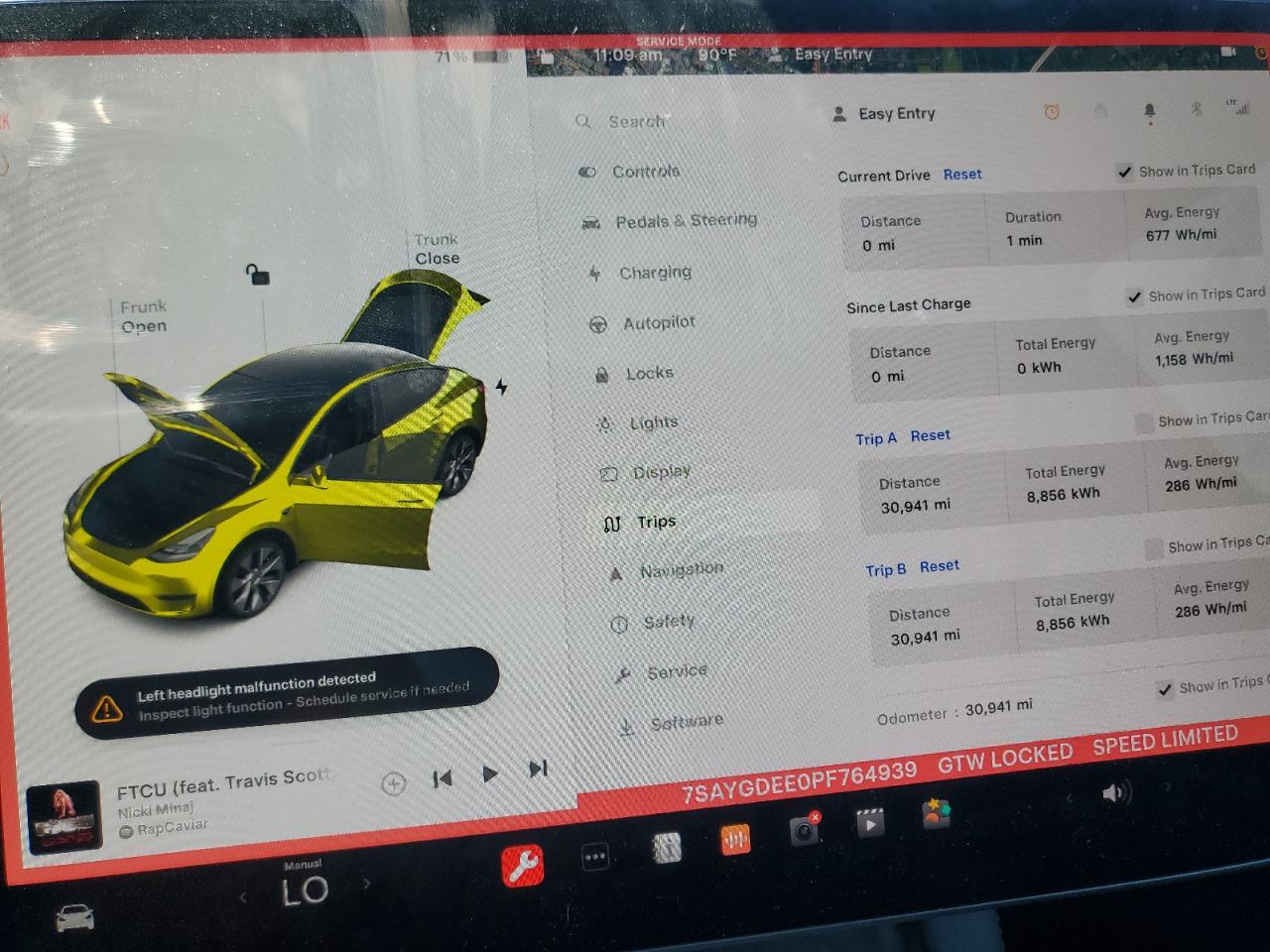 2023 TESLA MODEL Y  VIN:7SAYGDEE0PF764939